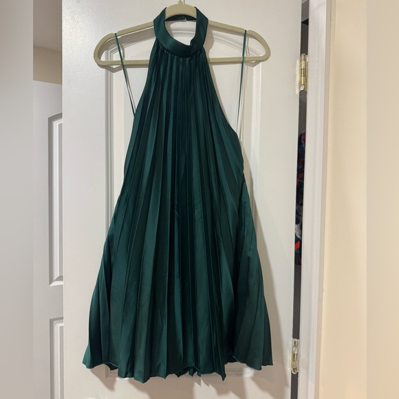 NWT Abercrombie & Fitch Giselle Pleated Trapeze Mini Dress - Picture 5 of 10